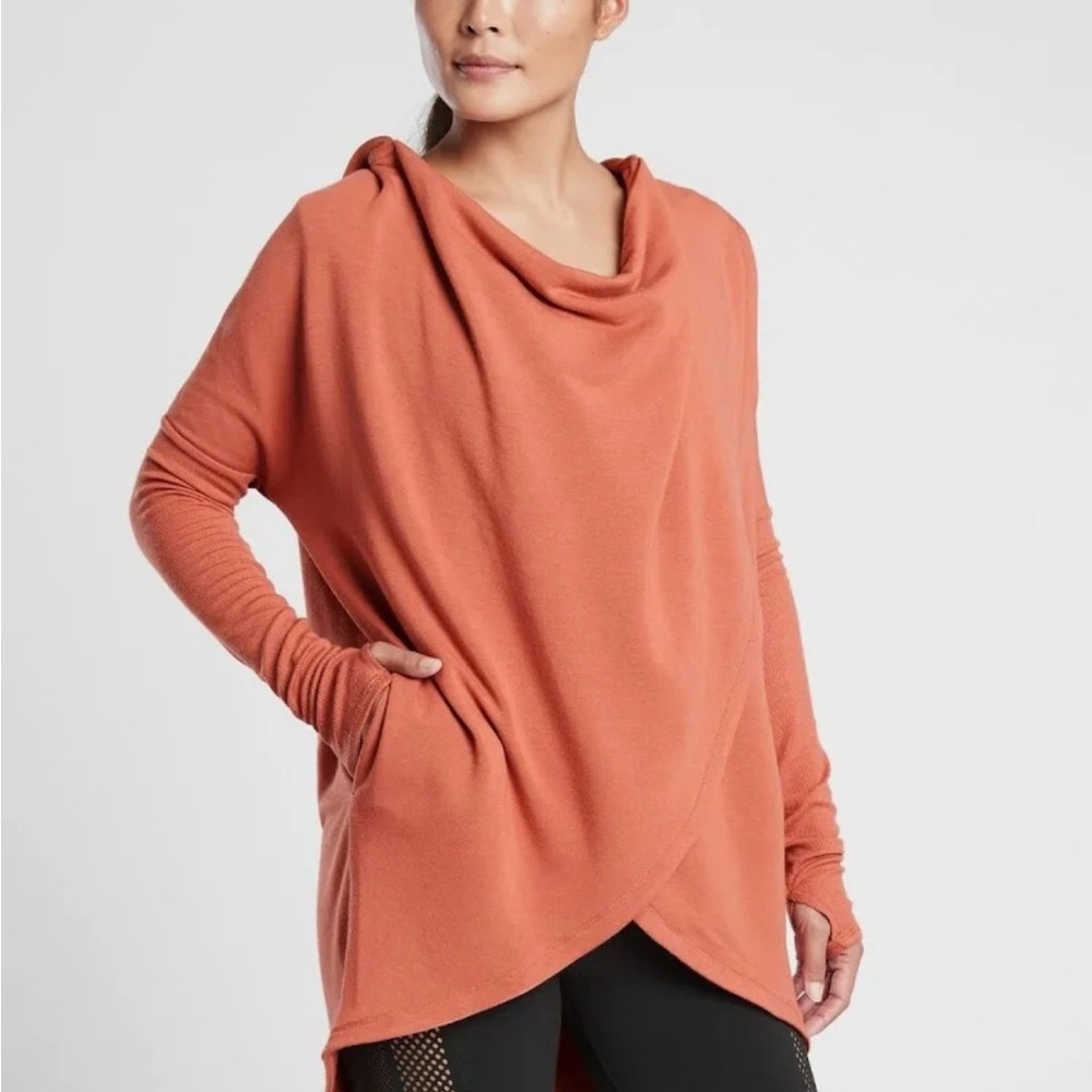 Athleta Etruscan Red  Leggings and Etruscan Red Purana wrap - Picture 7 of 10